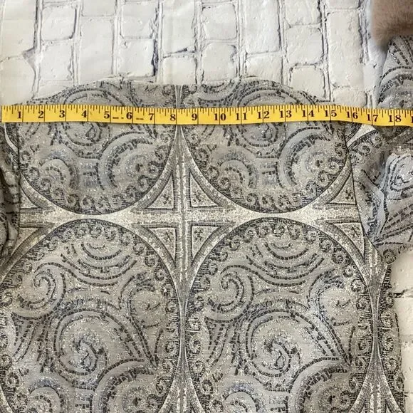 Chico’s Jacket Blazer Women’s Size 0 Multi Color Detachable Faux Fur Sleeves - Picture 9 of 11